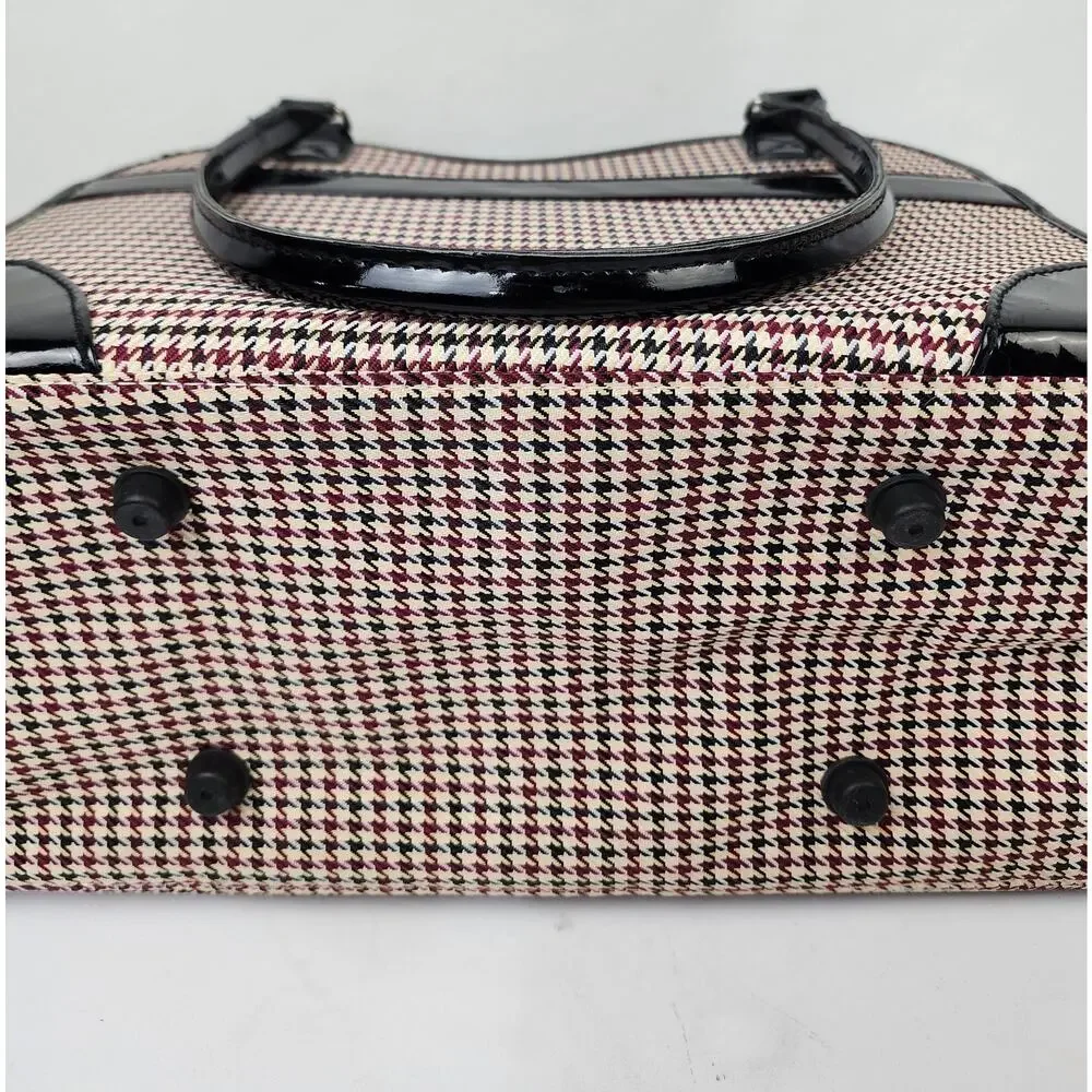 Pet Carrier Soft Sided Small Dog Cat Classic Houndstooth Fashionable Accessory